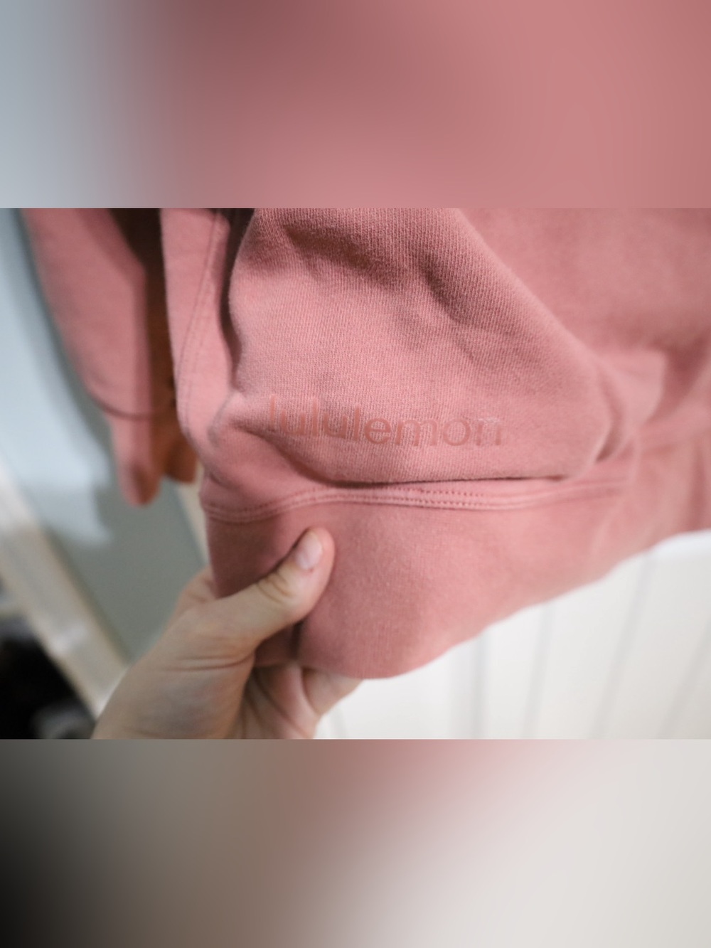 Lululemon Pink Perfectly Oversized Crewneck Sweater Size 4-6 - Picture 4 of 6